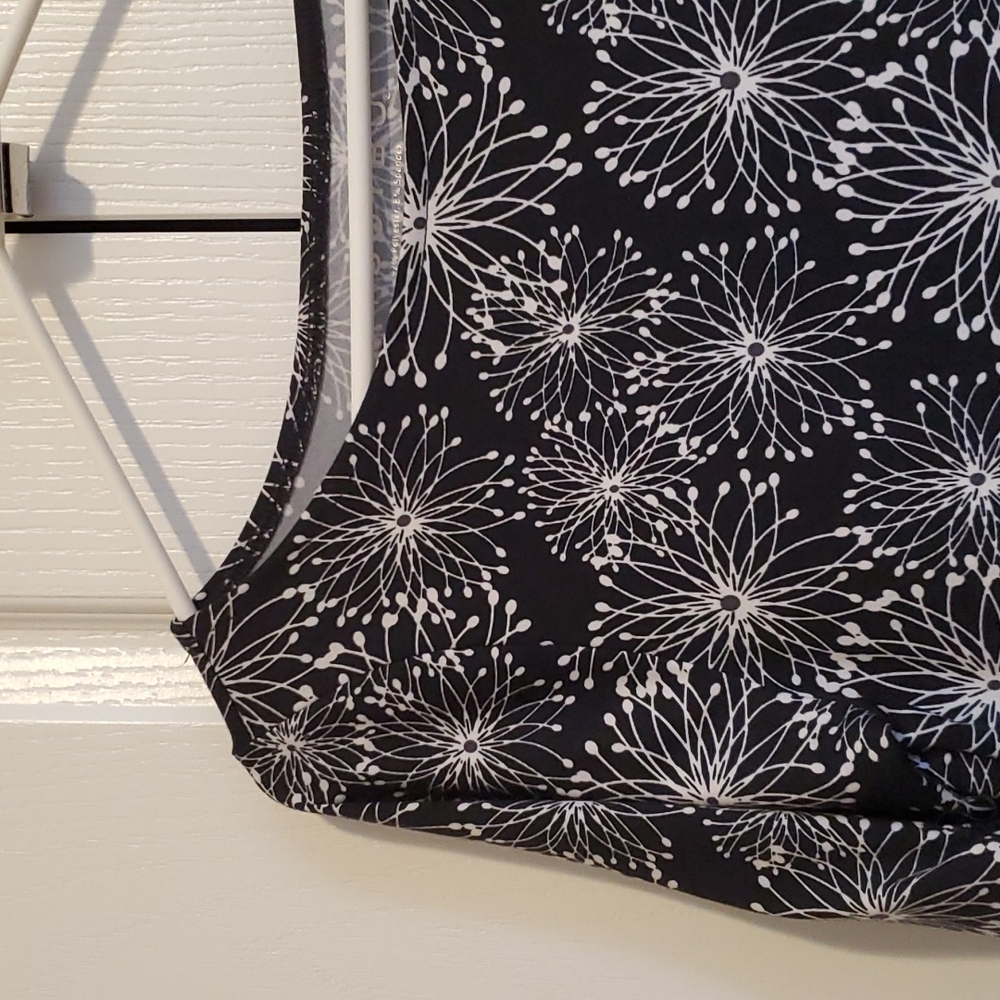 Soybu Black and White Floral Dress in Medium